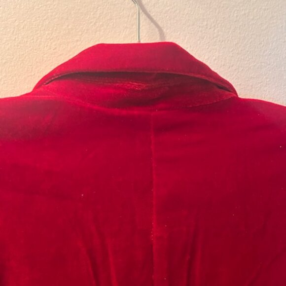 Free People MINKPINK Rich Ruby Velvet Lined Injection Blazer - Picture 10 of 16